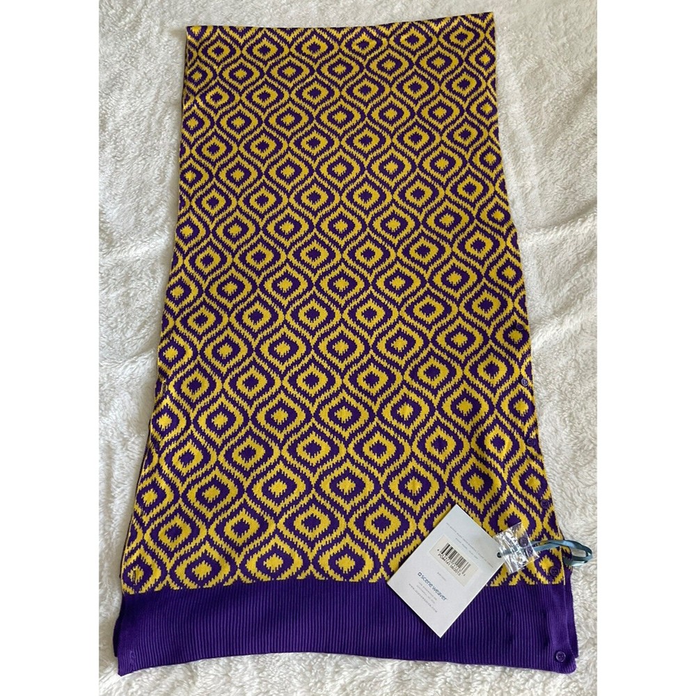 Scene Weaver Papillon Scarf Purple/Yellow Many Ways to Wear Scarf/Shawl etc. NEW